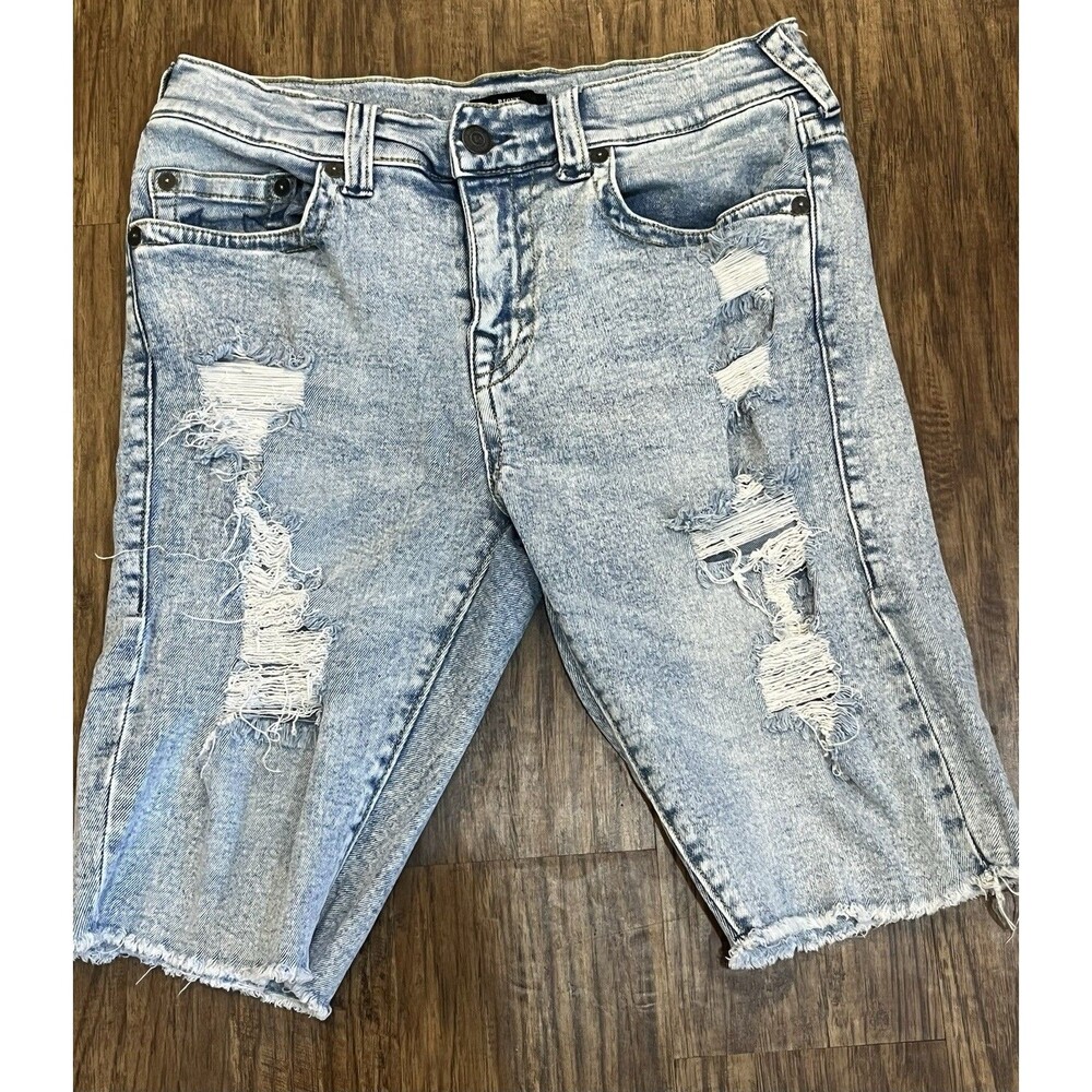 True Religion Ricky Deniem Shorts Relaxed Straight Men’s Cutoff Jeans Size 32